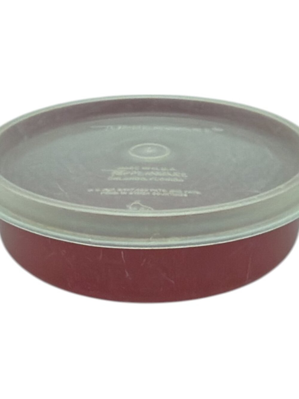 Tupperware Wonder Cereal Bowls w/Lids #1405 Red Vintage